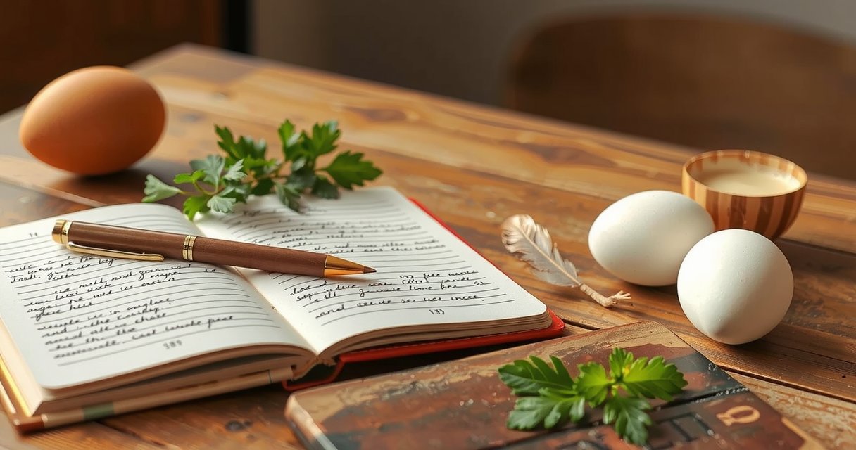 Cozy rustic setup with notebook on wooden table, representing insights from the farm